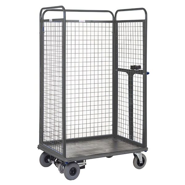 Powered Distribution Trolley 3 Sides in Grey
